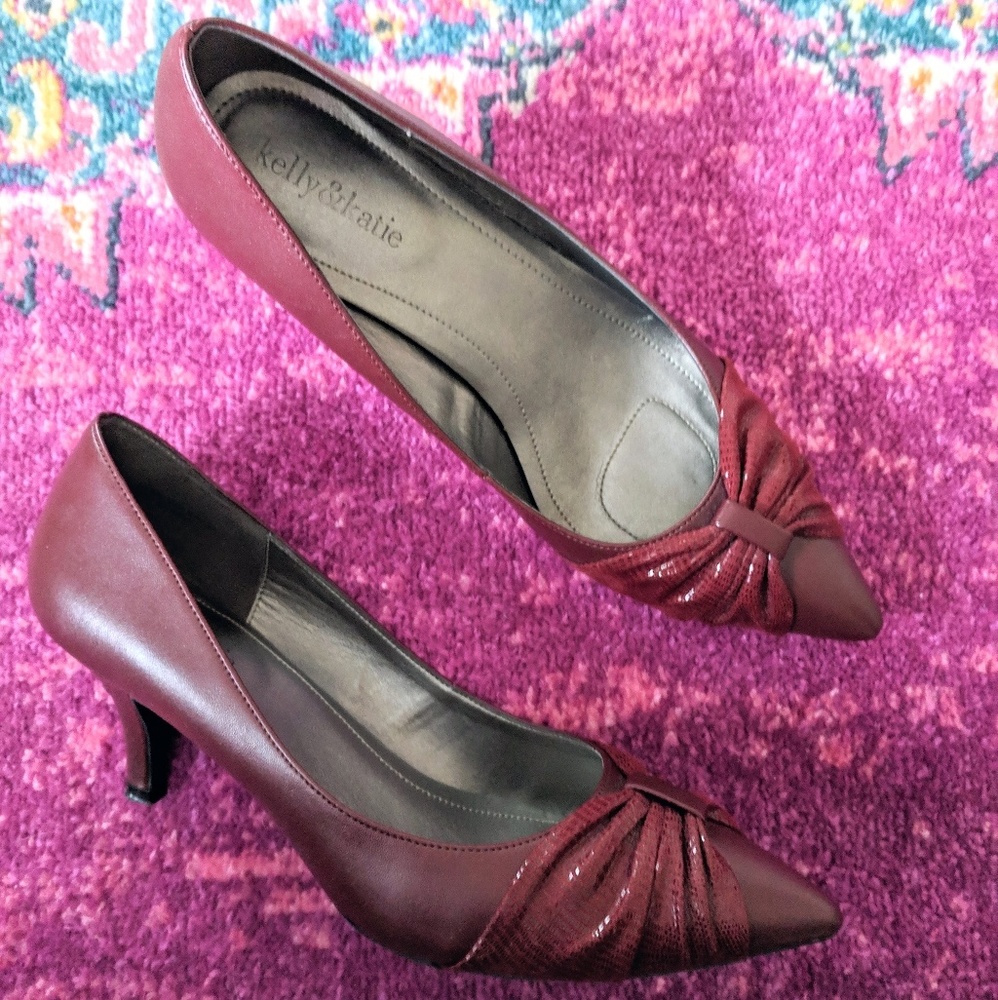 Kelly & Katie Maroon Heels